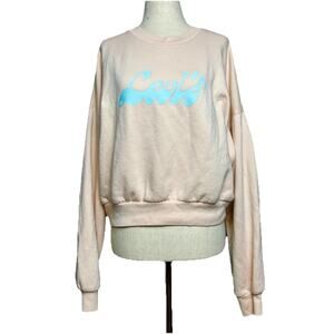 Levi’s Pastel Oversized Cropped Sweatshirt Sz XL Classic